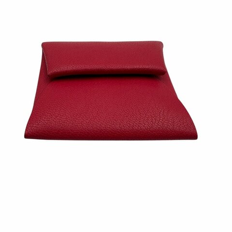 【美收精品】HERMES 紅色零錢包 C-347【隔月月中將轉賣至日本 上架期限30天