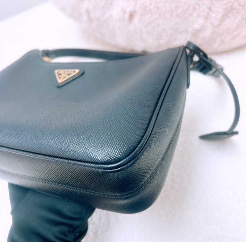 Prada 黑色兩用腋下/斜挎包-4