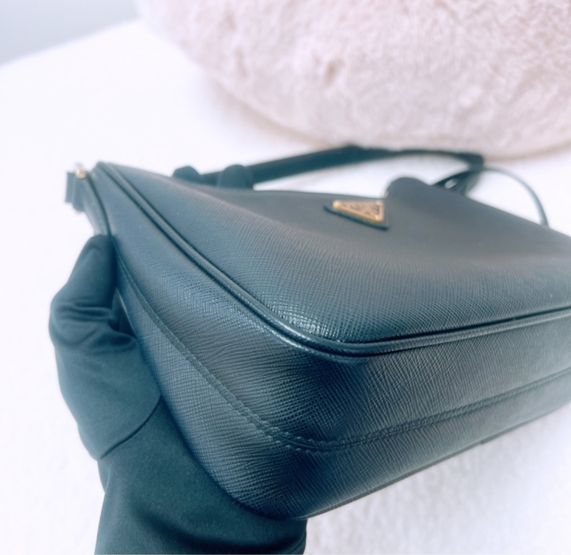 Prada 黑色兩用腋下/斜挎包-5