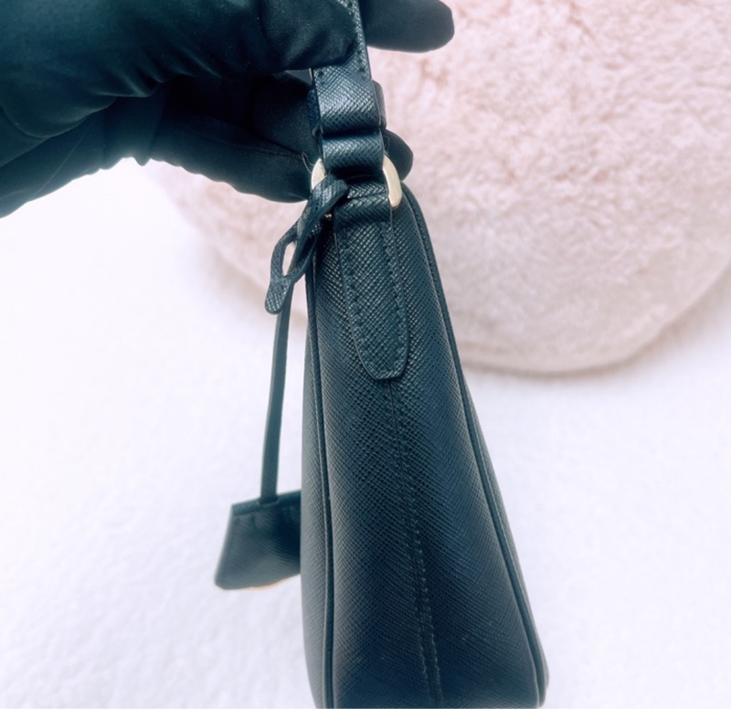 Prada 黑色兩用腋下/斜挎包-10