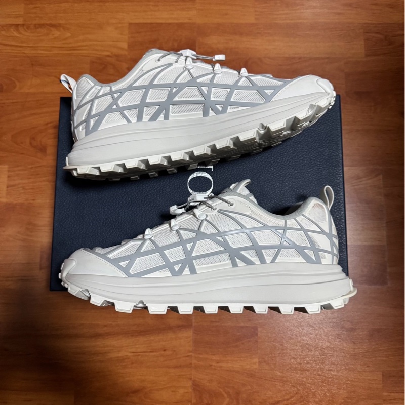 Dior正品迪奧B31藤格紋低幫運動鞋 男士休閒鞋 白色43碼-1