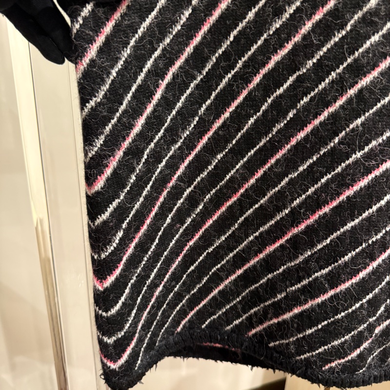 Chanel✨2024斜紋條紋羊絨長版背心洋裝#40 張鈞甯同款-11