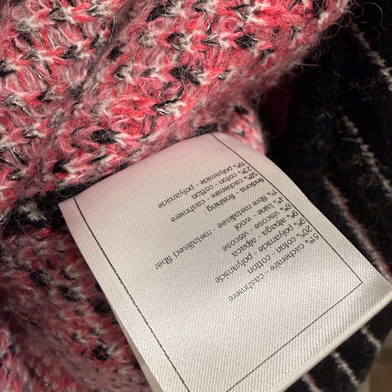 Chanel✨2024斜紋條紋羊絨長版背心洋裝#40 張鈞甯同款-15