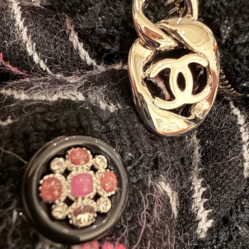 Chanel✨2024斜紋條紋羊絨長版背心洋裝#40 張鈞甯同款-17