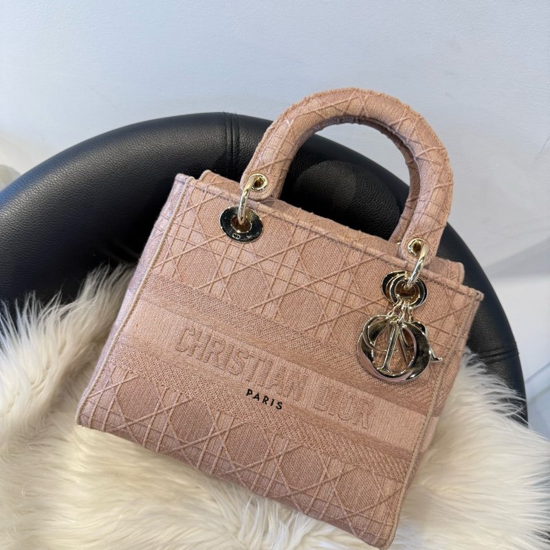 Dior 黛妃藕粉 手提包 肩背包-0