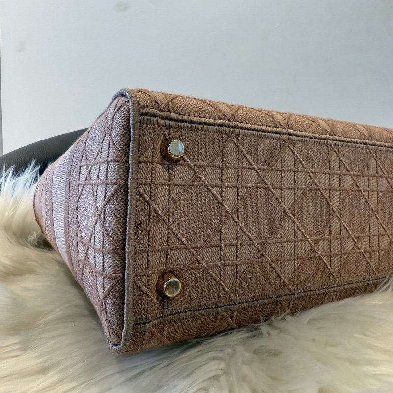 Dior 黛妃藕粉 手提包 肩背包-8