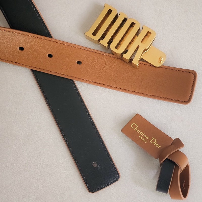 Dior雙面皮帶70cm 閒置-4