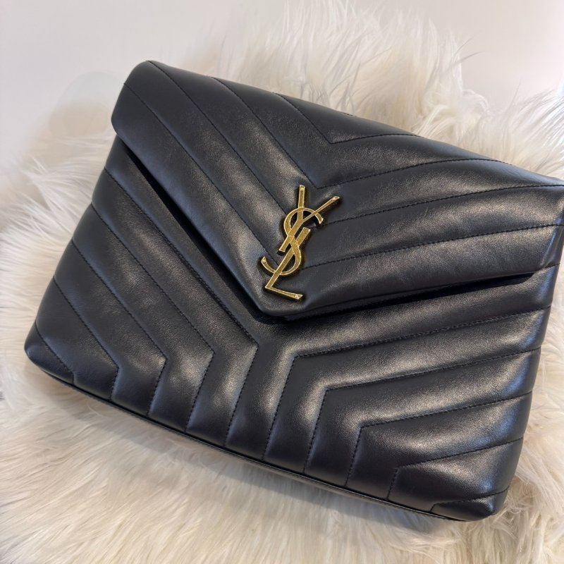 YSL Loulou 黑金鍊包-1