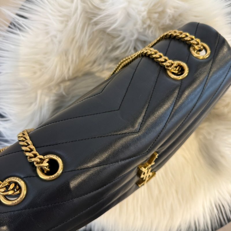 YSL Loulou 黑金鍊包-5