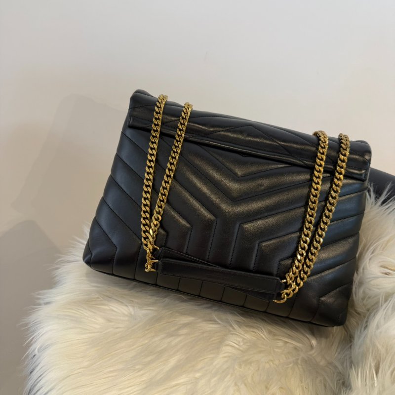 YSL Loulou 黑金鍊包-6