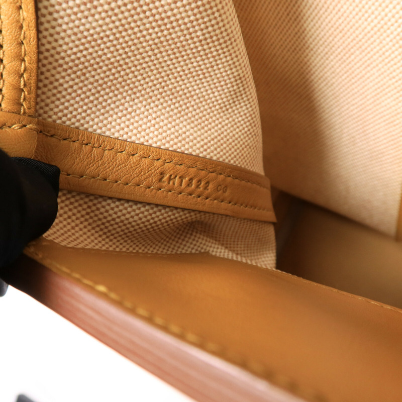 HERMES 帆布/Swift皮革24/24 35CM手挽袋Sesame-7