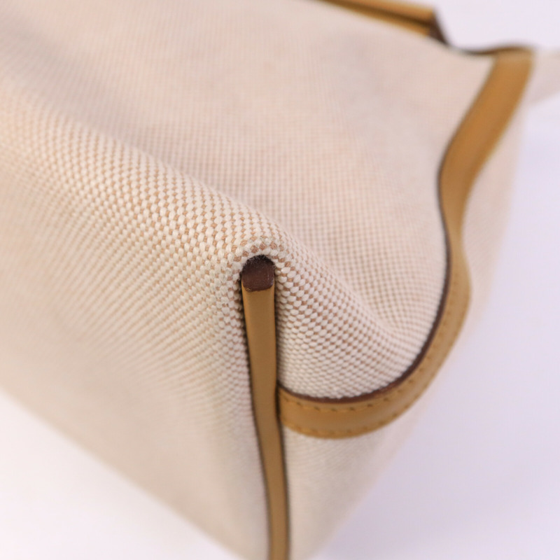 HERMES 帆布/Swift皮革24/24 35CM手挽袋Sesame-10