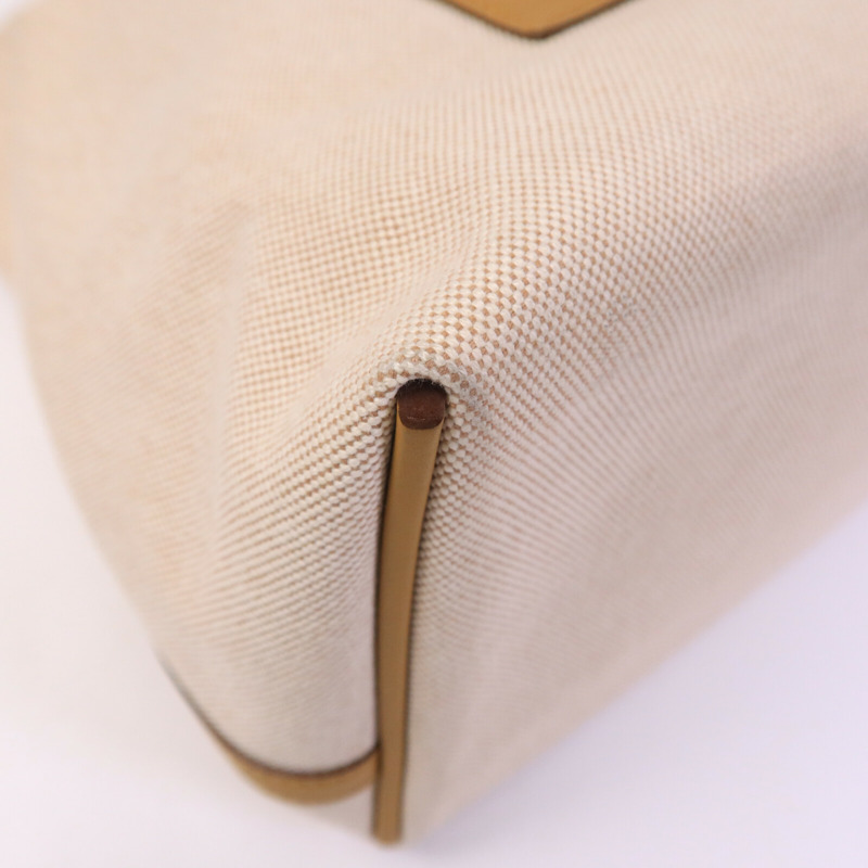 HERMES 帆布/Swift皮革24/24 35CM手挽袋Sesame-13