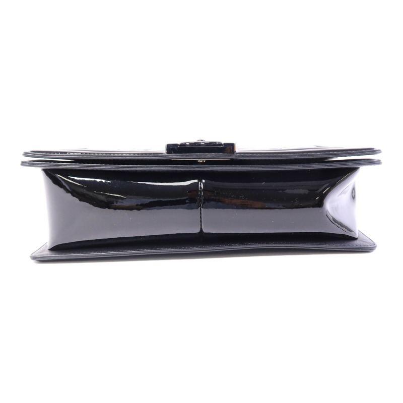 CHANEL 漆皮皮革Boy 28手挽肩背兩用袋-3