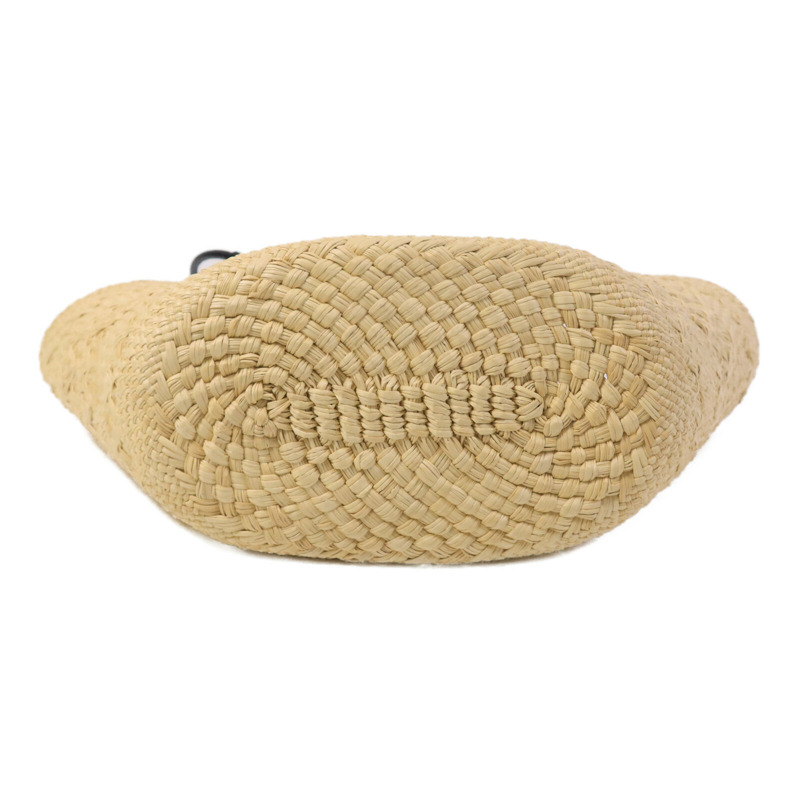 LOEWE Iraca Palm/皮革Small Anagram Basket Bag手挽袋-3