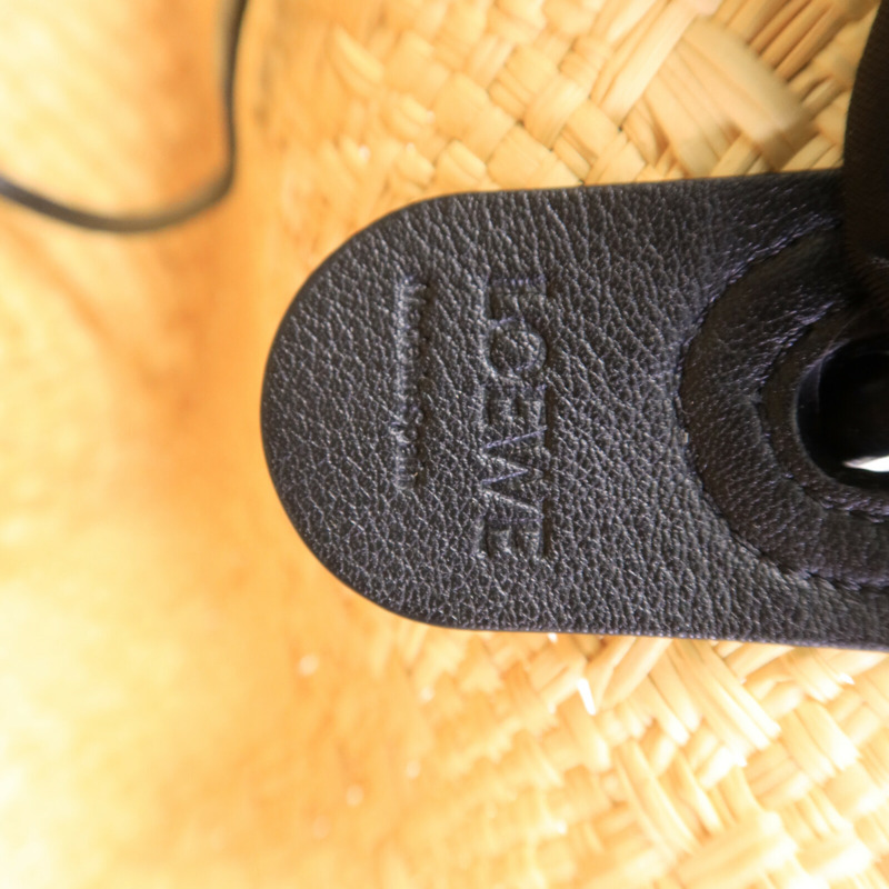 LOEWE Iraca Palm/皮革Small Anagram Basket Bag手挽袋-5