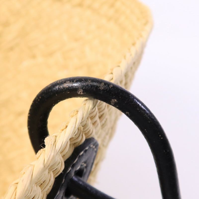 LOEWE Iraca Palm/皮革Small Anagram Basket Bag手挽袋-14