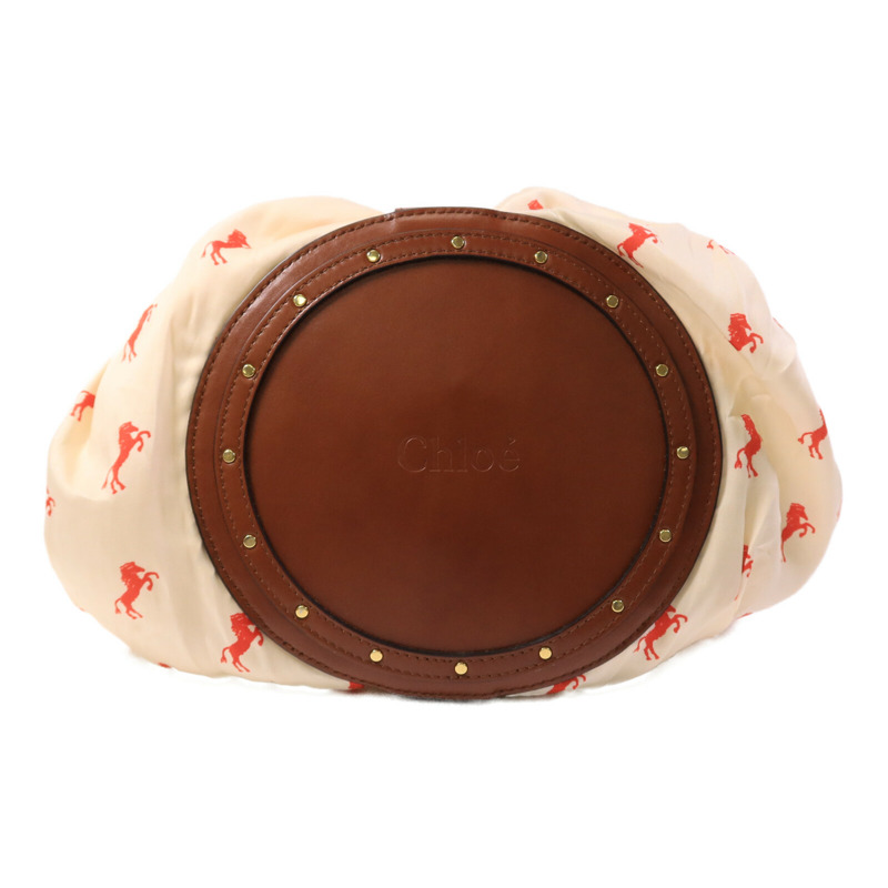 Chloe 皮革/藤料Panier Backet Bag手挽袋-3