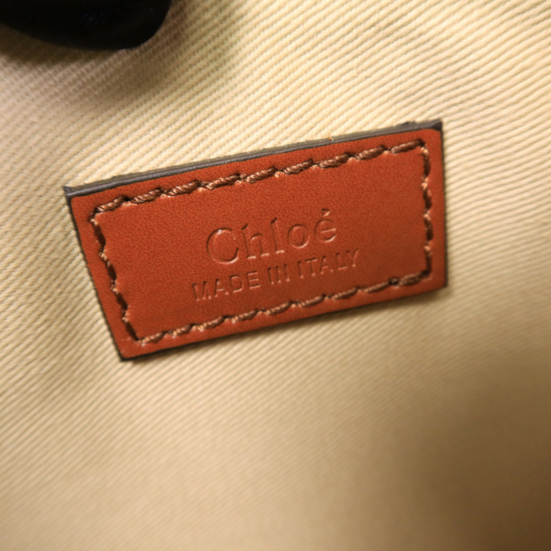 Chloe 皮革/藤料Panier Backet Bag手挽袋-7