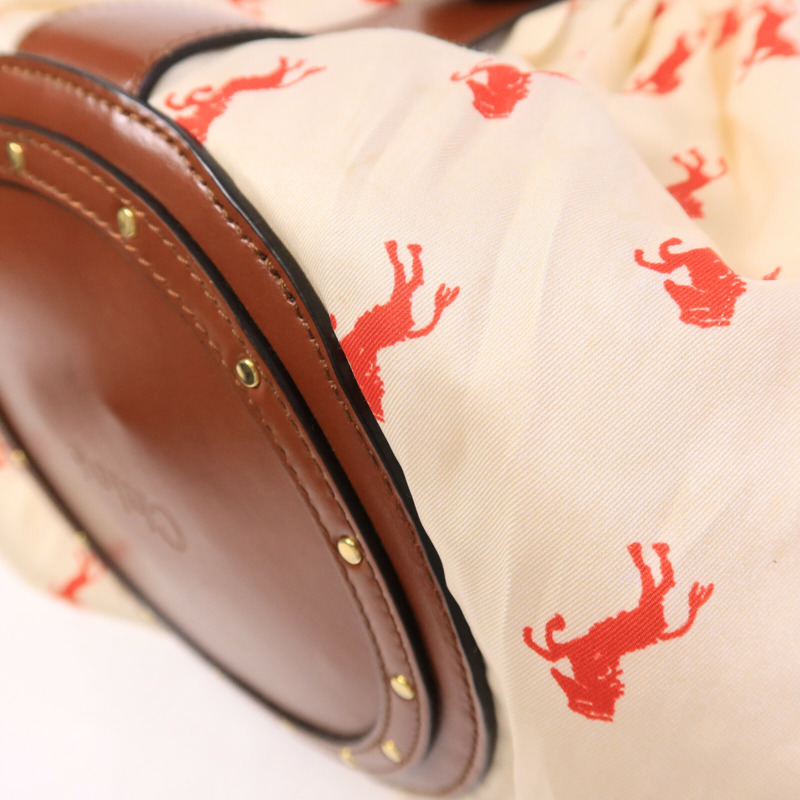 Chloe 皮革/藤料Panier Backet Bag手挽袋-14