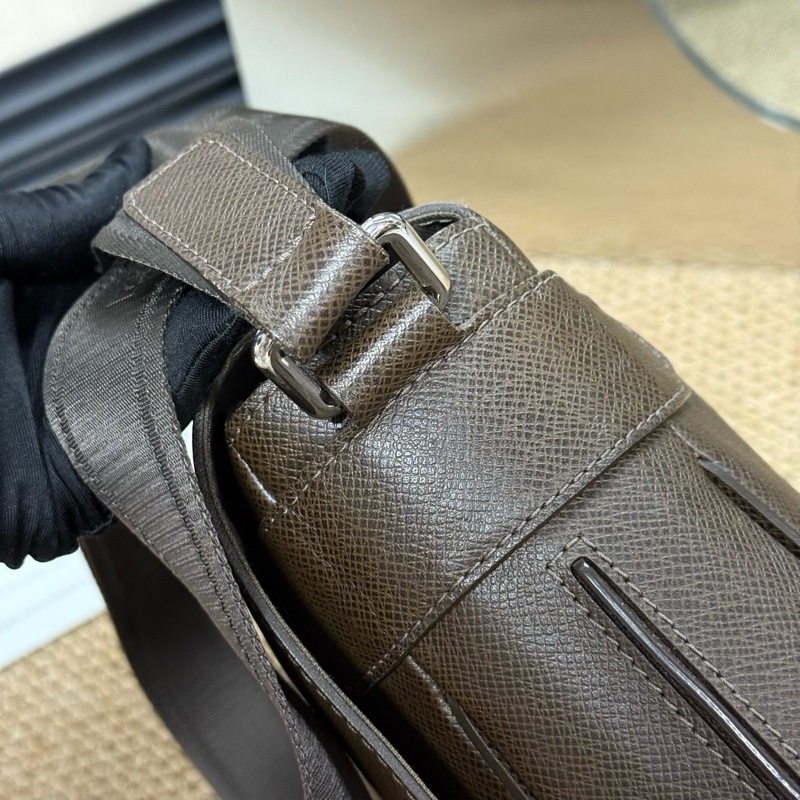 Louis Vuitton 路易威登 男士包 棕色全皮郵差斜挎  🈚附件-3