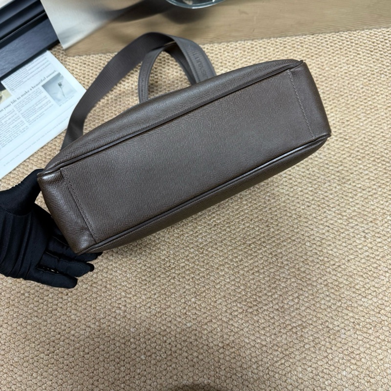 Louis Vuitton 路易威登 男士包 棕色全皮郵差斜挎  🈚附件-4