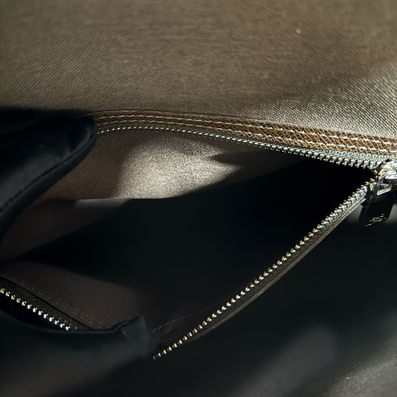 Louis Vuitton 路易威登 男士包 棕色全皮郵差斜挎  🈚附件-6