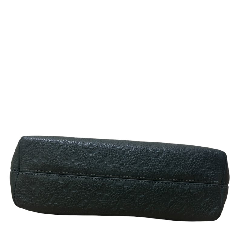 LV墨綠色全皮郵差包-2