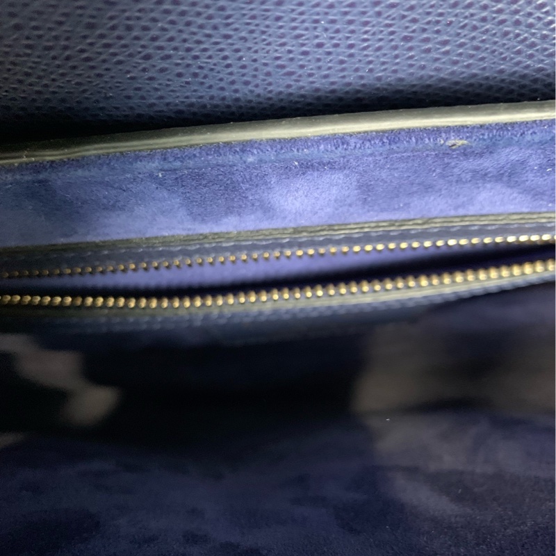 迪奧 dior 藍金中號馬鞍包 內里乾淨-5