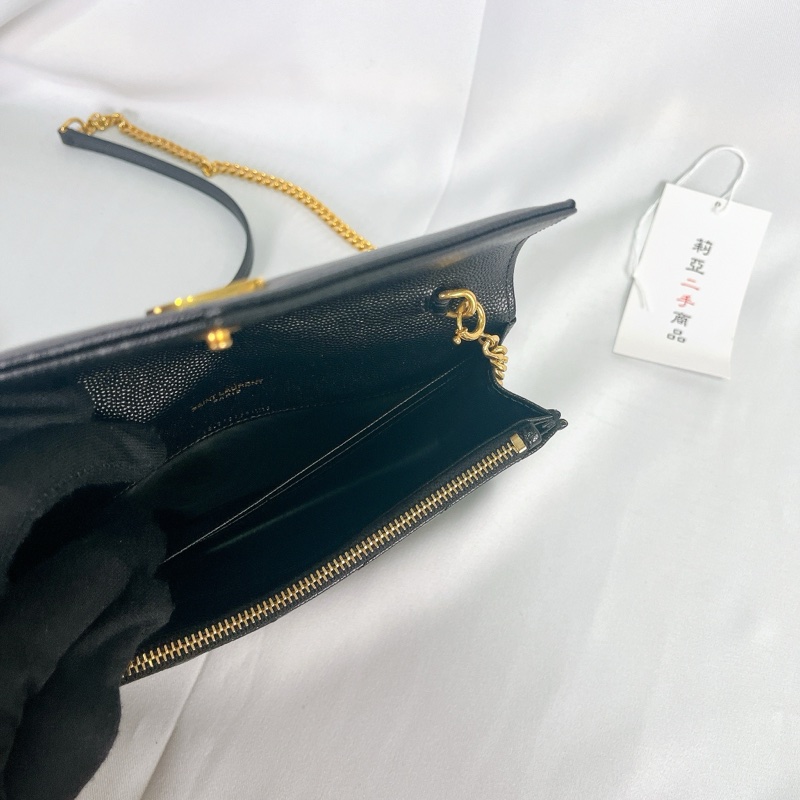 莉亞精品♡ YSL WOC 黑金19cm  二手-18