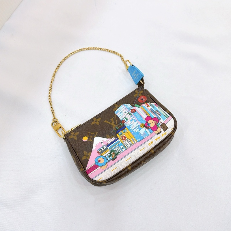 莉亞精品♡ LV  限定彩繪小麻將 二手-0