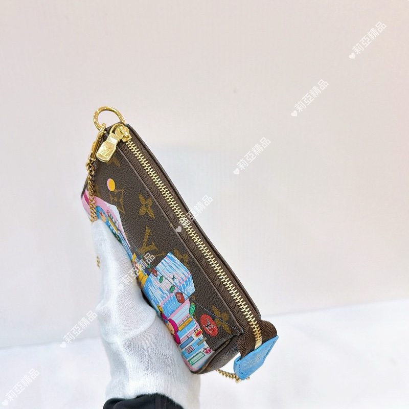 莉亞精品♡ LV  限定彩繪小麻將 二手-6