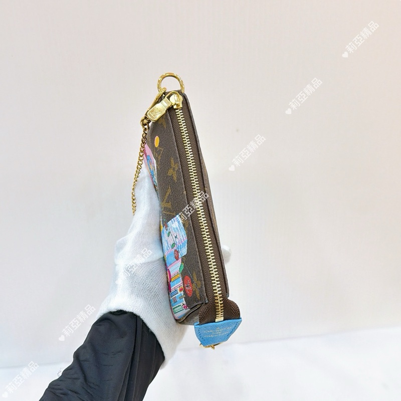 莉亞精品♡ LV  限定彩繪小麻將 二手-7