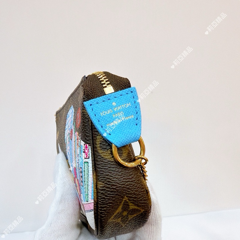 莉亞精品♡ LV  限定彩繪小麻將 二手-8