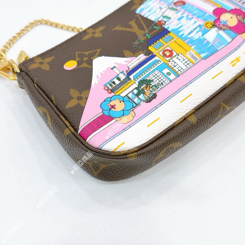 莉亞精品♡ LV  限定彩繪小麻將 二手-9