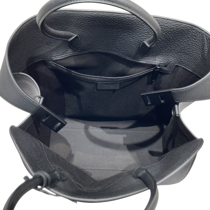 SALVATORE FERRAGAMO 菲拉格慕 牛皮 手提袋 側背 黑色-10