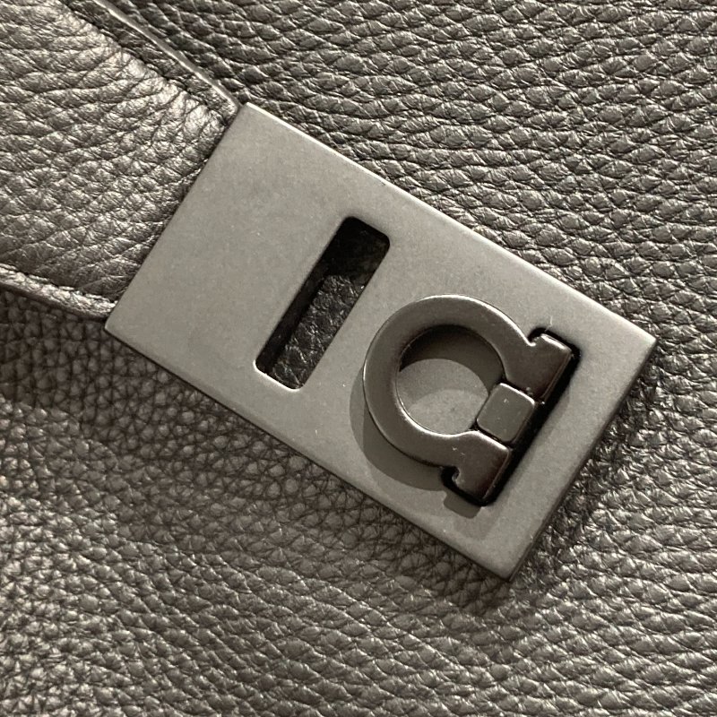 SALVATORE FERRAGAMO 菲拉格慕 牛皮 手提袋 側背 黑色-13