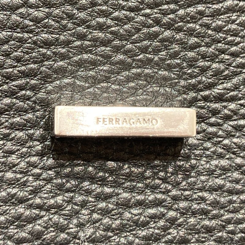 SALVATORE FERRAGAMO 菲拉格慕 牛皮 手提袋 側背 黑色-17