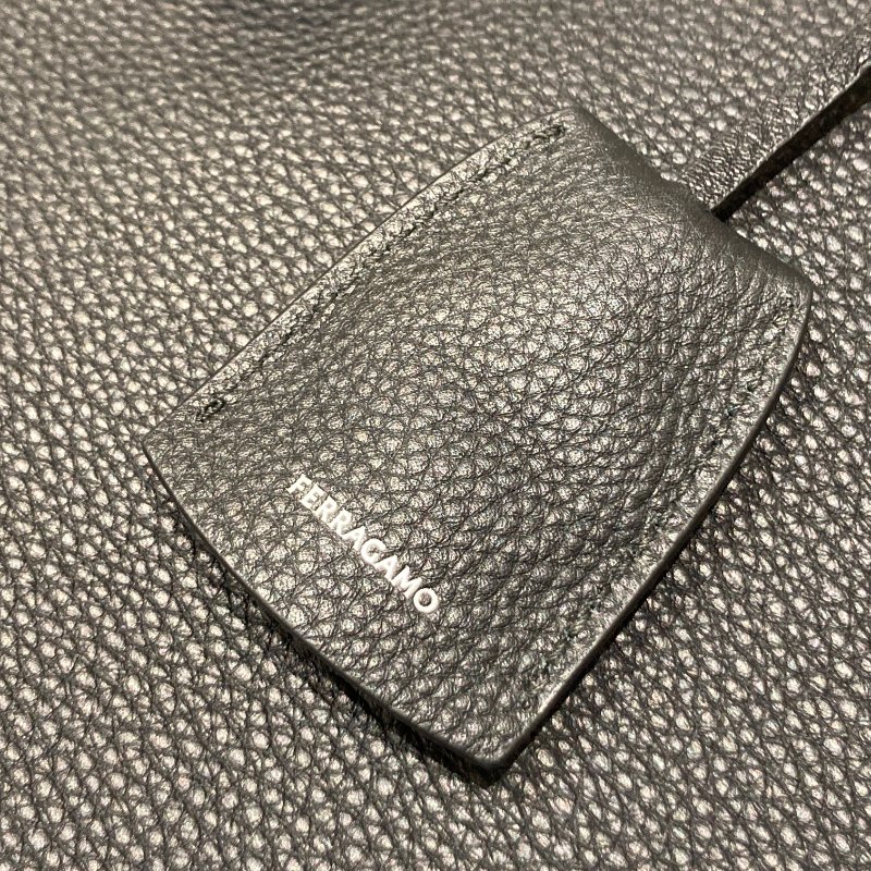 SALVATORE FERRAGAMO 菲拉格慕 牛皮 手提袋 側背 黑色-19