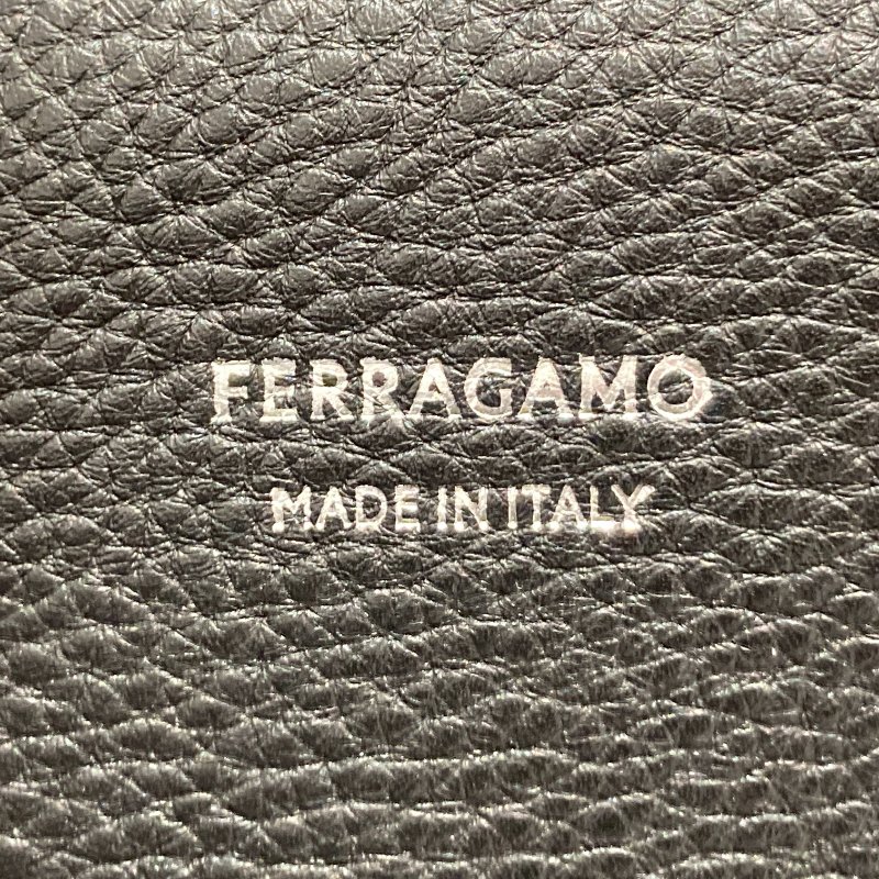 SALVATORE FERRAGAMO 菲拉格慕 牛皮 手提袋 側背 黑色-24