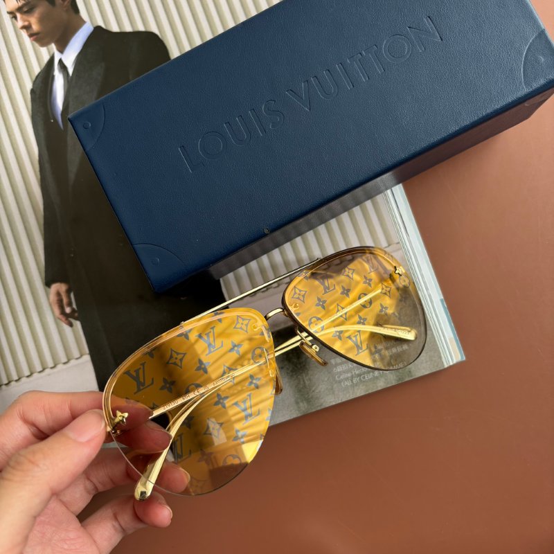 ::LOUIS VUITTON:: LV Z1020E Clockwise 漸變棕色Monogram鏡片 太陽眼鏡 飛行眼鏡 墨鏡-0