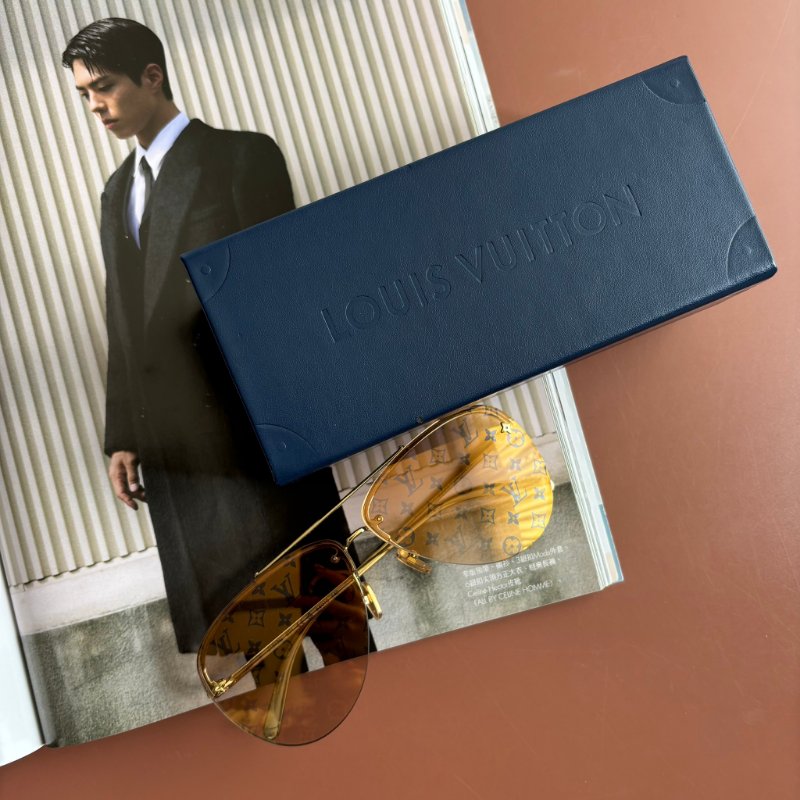 ::LOUIS VUITTON:: LV Z1020E Clockwise 漸變棕色Monogram鏡片 太陽眼鏡 飛行眼鏡 墨鏡-1