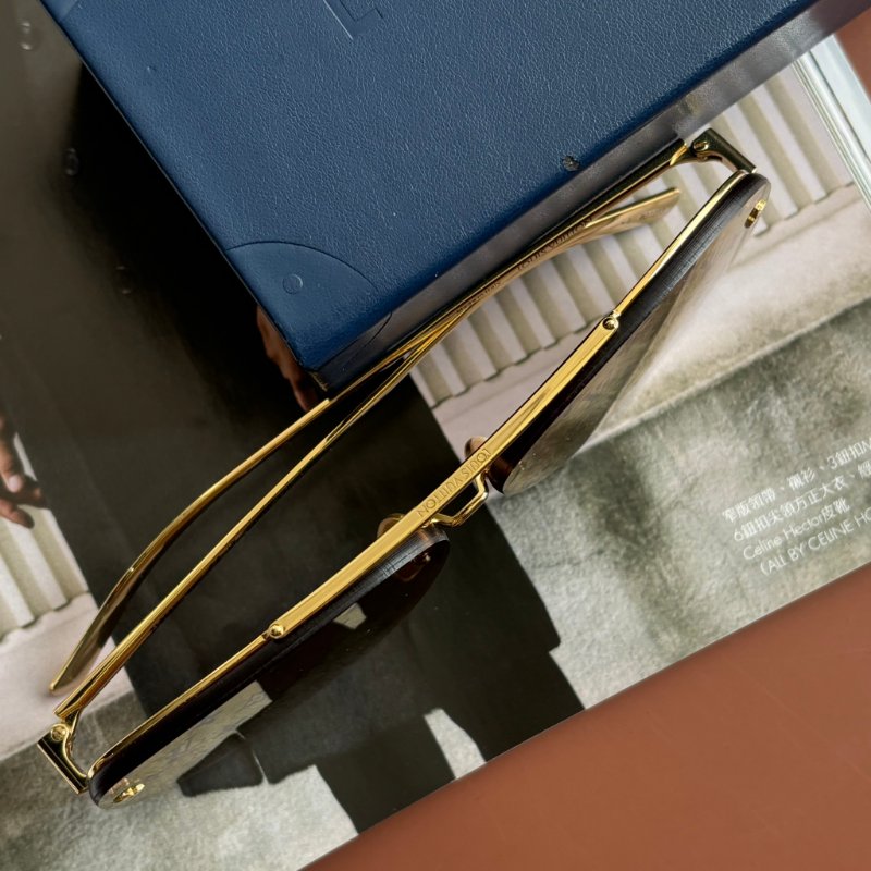 ::LOUIS VUITTON:: LV Z1020E Clockwise 漸變棕色Monogram鏡片 太陽眼鏡 飛行眼鏡 墨鏡-4