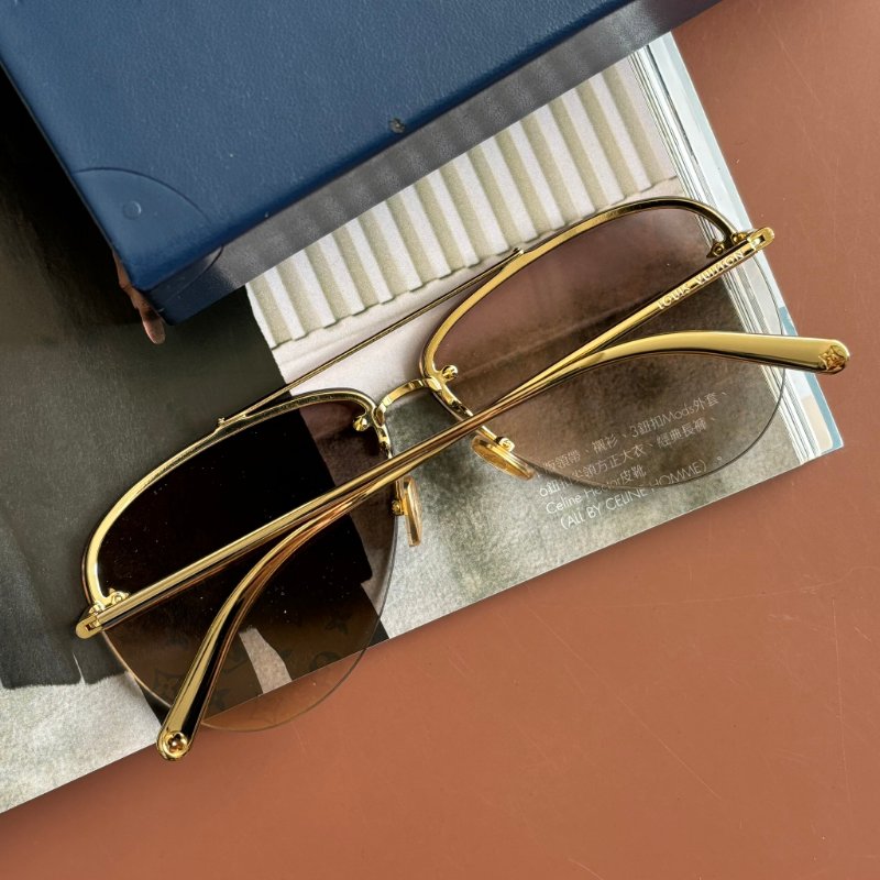 ::LOUIS VUITTON:: LV Z1020E Clockwise 漸變棕色Monogram鏡片 太陽眼鏡 飛行眼鏡 墨鏡-5