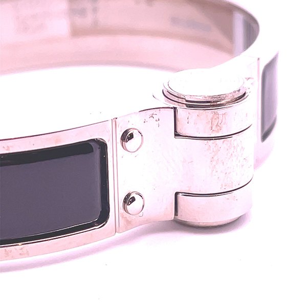 ＊奢華大道國際精品＊【H0354】HERMES 黑色琺瑯手環 (PM)-2