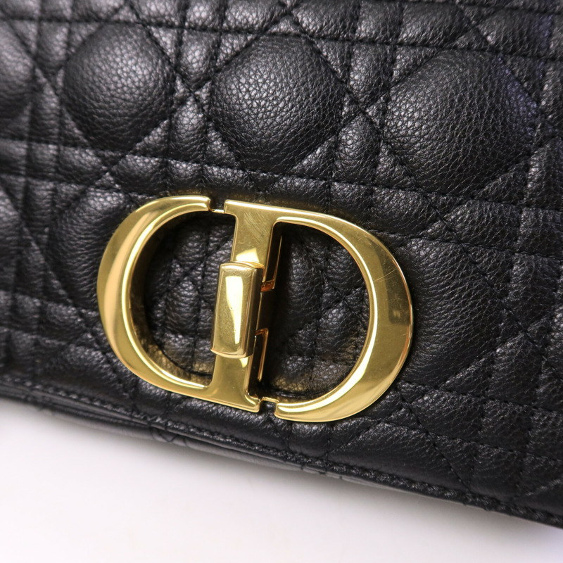 Dior 牛皮皮革Caro Medium鏈帶手挽肩背兩用袋-6