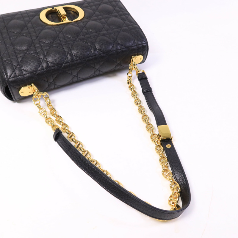 Dior 牛皮皮革Caro Medium鏈帶手挽肩背兩用袋-8