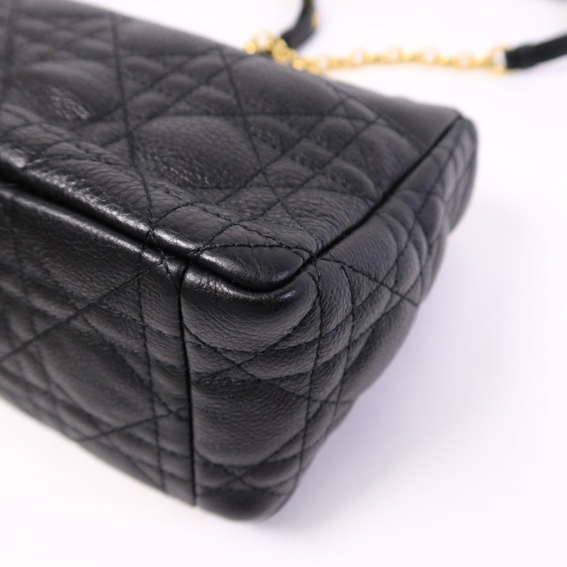 Dior 牛皮皮革Caro Medium鏈帶手挽肩背兩用袋-12