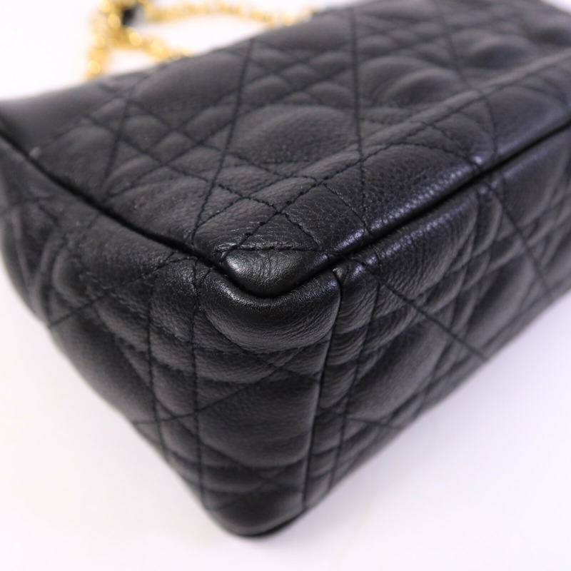 Dior 牛皮皮革Caro Medium鏈帶手挽肩背兩用袋-13