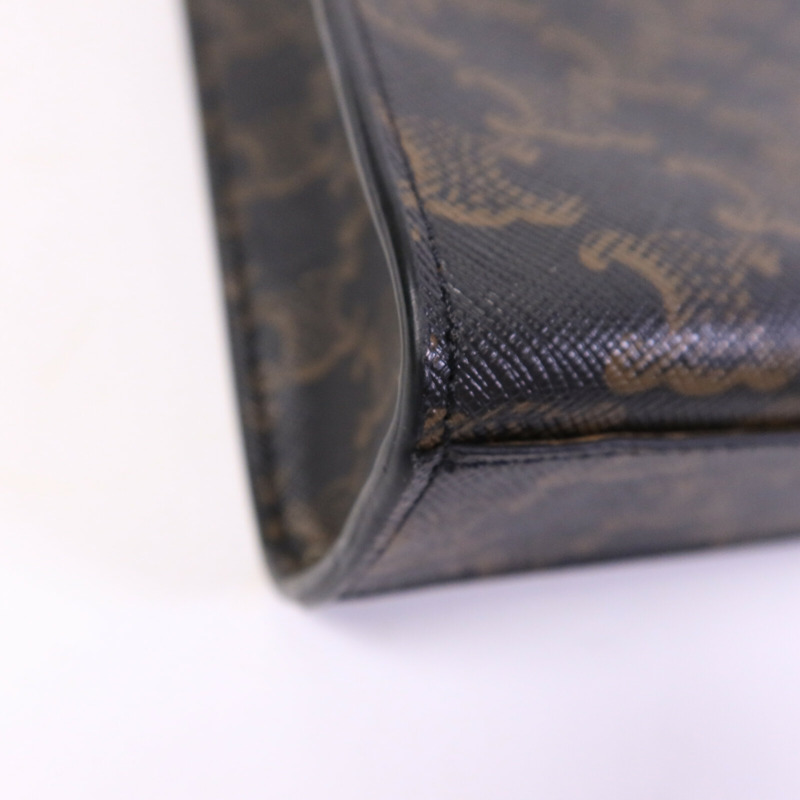 CELINE 皮革/塗層帆布Mini Vertical Cabas手挽肩背兩用袋-9